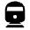 Directions Railway 2 Fill Icon from Rounded Fill - Material Symbols Set