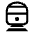 Directions Railway 2 Icon from Outlined Line - Material Symbols Set