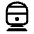 Directions Railway 2 Icon from Rounded Line - Material Symbols Set