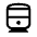 Directions Railway Icon from Rounded Line - Material Symbols Set