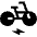 Electric Bike Fill Icon from Sharp Fill - Material Symbols Set