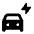 Electric Car Fill Icon from Rounded Fill - Material Pro Set