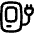 Electric Charging Station Icon from Flex Line Set