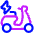 Electric Moped Icon from Plump Neon Set