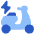 Electric Moped Icon from Plump Flat Set