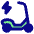 Eletric Scooter Icon from Plump Pop Set