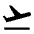 Flight Takeoff Icon from Sharp Line - Material Symbols Set