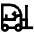 Forklift Warehouse Vehicle Icon from Atlas Line Set