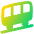 Funicular Train Icon from Plump Gradient Set