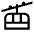 Gondola Lift Icon from Sharp Line - Material Symbols Set