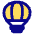 Hot Air Balloon Icon from Plump Pop Set