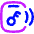 Key Car Radiowaves Forward Icon from Flex Neon Set