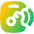 Key Car Radiowaves Forward Icon from Flex Gradient Set