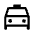 Local Taxi Icon from Outlined Line - Material Symbols Set