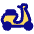 Motorcycle Courier Icon from Plump Pop Set
