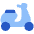 Motorcycle Courier Icon from Plump Flat Set