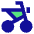 Motorcycle Side Icon from Sharp Pop Set