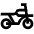 Motorcycle Vehicle Icon from Atlas Line Set