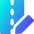 Road Edit Icon from Core Gradient Set