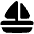 Sail Ship Icon from Plump Solid Set