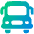 School Bus Front Icon from Plump Gradient Set