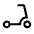 Scooter Icon from Sharp Line - Material Symbols Set