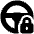 Steering Lock Warning Icon from Plump Solid Set