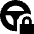Steering Lock Warning Icon from Sharp Solid Set