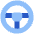 Steering Wheel Icon from Plump Flat Set