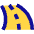 Street Road Curve Left Icon from Sharp Pop Set
