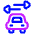 Swap Car Driving App Icon from Plump Neon Set