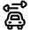 Swap Car Driving App Icon from Plump Line Set