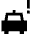 Taxi Alert Icon from Sharp Solid Set