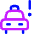 Taxi Alert Icon from Core Neon Set