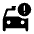 Taxi Alert Fill Icon from Outlined Fill - Material Symbols Set