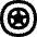 Tire Car Icon from Flex Remix Set