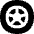 Tire Car Icon from Flex Solid Set