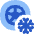 Tire Frozen Snowflake Icon from Flex Flat Set