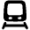 Train Front Icon from Plump Solid Set