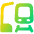 Train Station Icon from Plump Gradient Set