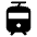 Tram Fill Icon from Rounded Fill - Material Symbols Set