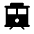 Trolley Cable Car Fill Icon from Rounded Fill - Material Symbols Set