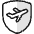 Travel Insurance Shield Icon from Ultimate Colors Set