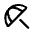 Beach Access Icon from Rounded Line - Material Symbols Set