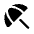 Beach Access Fill Icon from Rounded Fill - Material Symbols Set