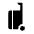 Carry On Bag Fill Icon from Outlined Fill - Material Symbols Set