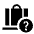 Checked Bag Question Fill Icon from Sharp Fill - Material Symbols Set