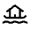 Houseboat Icon from Outlined Line - Material Symbols Set