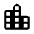 Location City Fill Icon from Rounded Fill - Material Symbols Set