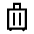 Luggage Icon from Sharp Line - Material Symbols Set